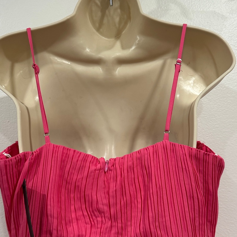 NWT! Lulu's Strapless Pink Tiered Dress - Picture 12 of 15